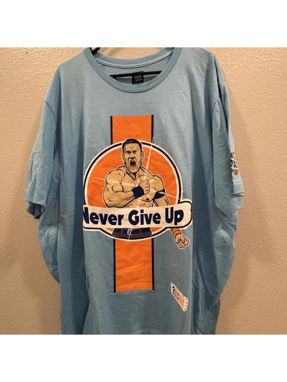 Wwe Men's Blue Tshirt